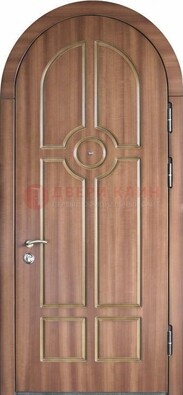 Арочная дверь с отделкой массивом ДА-35 в Химках