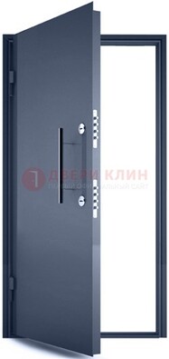 Черная металлическая бронированная дверь ДБ-1 в Химках