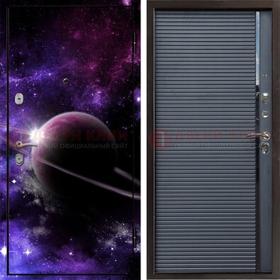 Металлическая дверь с фотопечатью Сатурна ДФ-20 в Химках