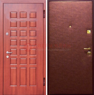 Входная дверь с МДФ и винилискожей ДМ-178 для офиса в Химках