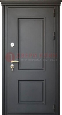 Чёрная дверь с МДФ ДМ-520 в Химках