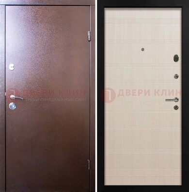 Входная дверь с порошковым покрытием и терморазрывом МДФ ДП-210 в Химках