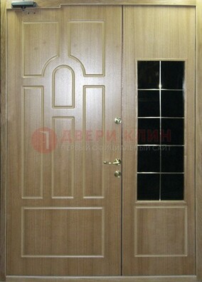 Входная дверь Дверь со вставками из черного стекла ДПР-42 в Химках