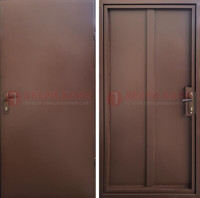 Техническая дверь с порошковым покрытием медный антик с двух сторон ДП-253 в Химках