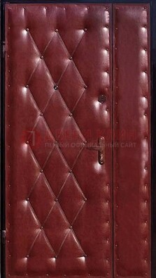 Бордовая тамбурная дверь ДТМ-25 в Химках