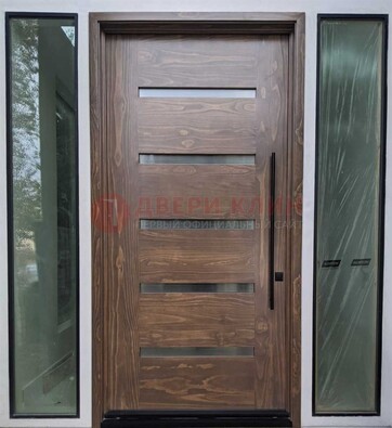 Железная дверь с виноритом и фрамугами ДВТ-189 в Химках