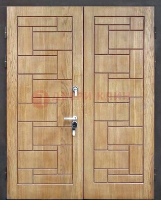 Светло-коричневая стальная дверь с виноритом ДВТ-245 в Химках