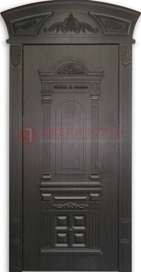 Черная стальная дверь с виноритом ДВТ-31 в Химках