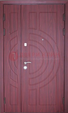 Красная железная дверь с виноритом ДВТ-3 в Химках