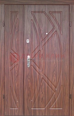 Железная тамбурная полуторная дверь с МДФ ПЛ-7 в Химках